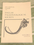 Dallas Paleontological Society Occasional Papers Vol. 3, 1997